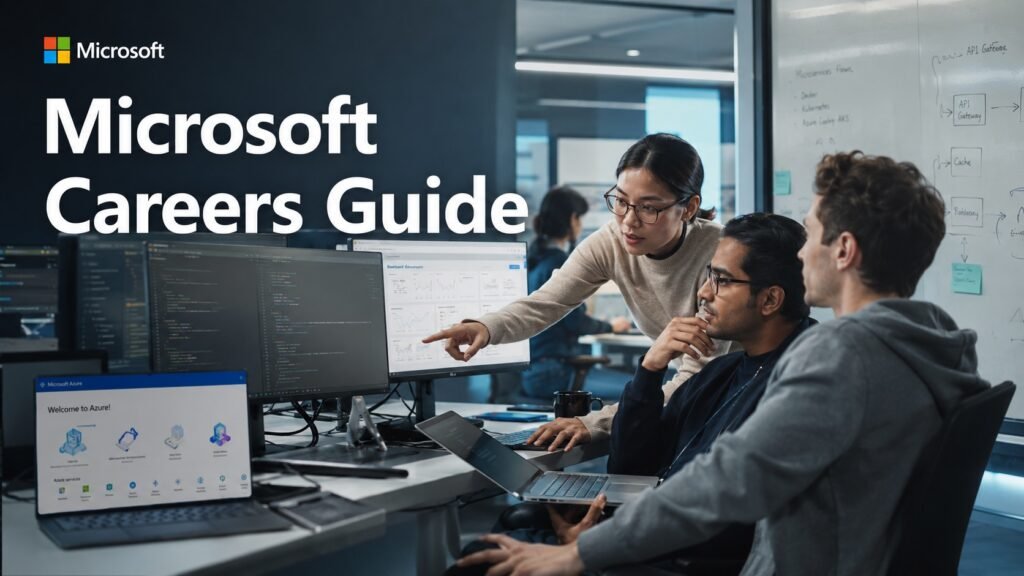 Microsoft Careers Guide: Remote Jobs, Software Engineering Roles & Hiring Insights Microsoft careers guide covering remote jobs, software engineering roles, Azure cloud careers, hiring process, and professional opportunities.