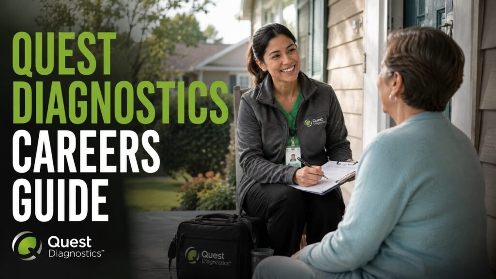 Quest Diagnostics Careers Guide 2026: Mobile Examiner Jobs, Benefits, Hiring Process & Career Growth Quest Diagnostics careers guide covering Mobile Examiner jobs, hiring requirements, benefits, and healthcare career opportunities.