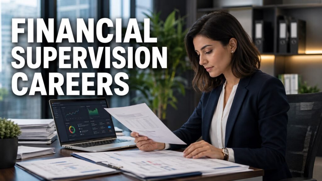 Financial services supervisor reviewing compliance and advisor supervision reports.