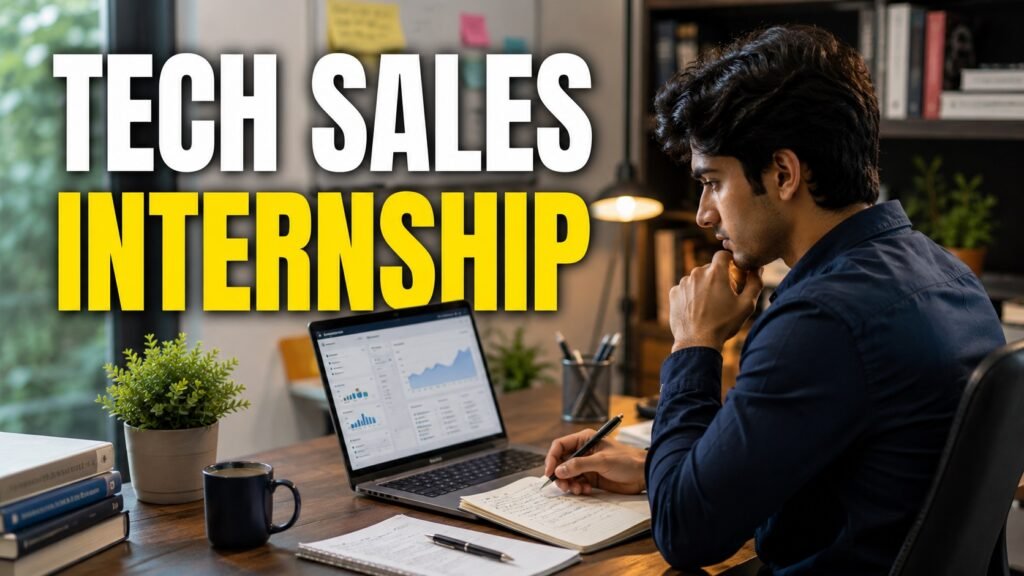 Student preparing for a business development representative internship application.
