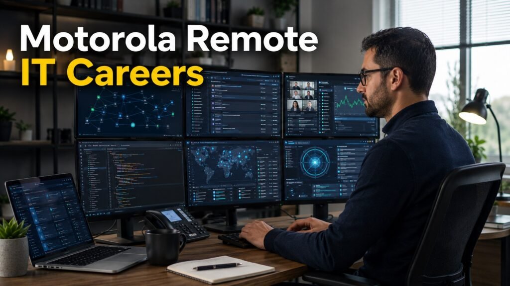Motorola Solutions System Technologist Remote Jobs (US) | Career Guide & How to Apply Professional working remotely as a Motorola Solutions system technologist supporting enterprise communication systems.