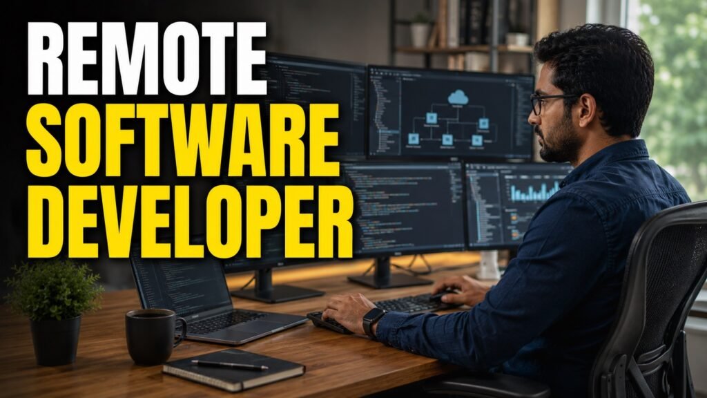 Remote software developer preparing an application for a principal engineering role.