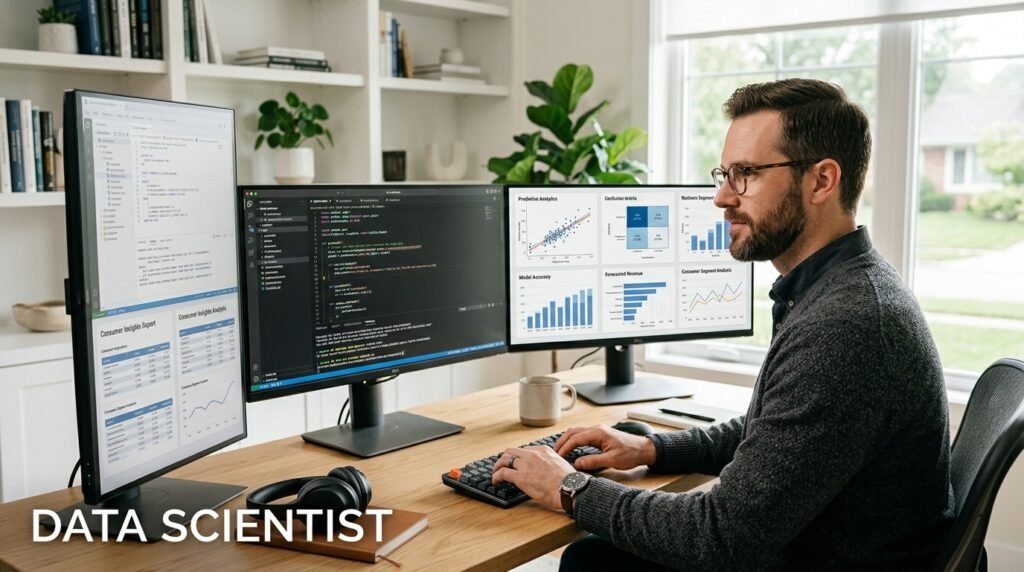 Data Scientist Careers at General Mills: Salary, Skills, Resume Tips & How to Get Hired Experienced data scientist working remotely with machine learning dashboards, predictive analytics reports, Python code, and cloud data platforms.