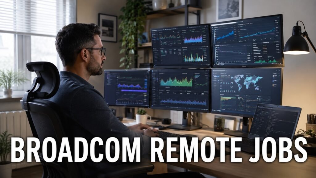 Broadcom Remote Jobs: Site Reliability Engineer Career Guide, Salary, DevOps Skills & How to Apply Remote site reliability engineer monitoring cloud infrastructure dashboards, Kubernetes clusters, CI/CD pipelines, incident alerts, and uptime metrics.