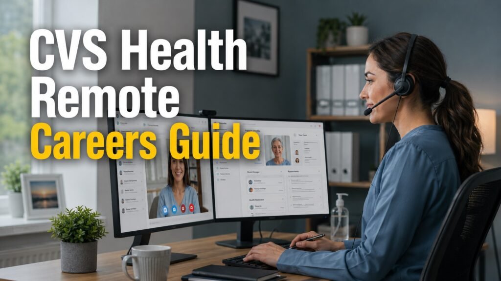 CVS Health Remote Jobs & Work From Home Careers Guide (Customer Service, Healthcare Support & Remote Opportunities) Remote healthcare customer support professionals working in a modern digital healthcare environment representing CVS Health remote careers