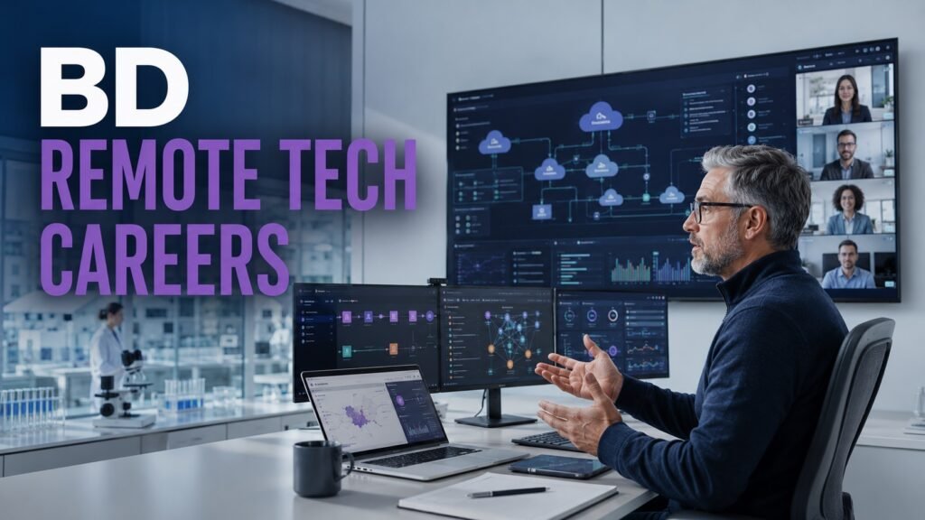 BD Remote Jobs and Data Platform Careers 2026: Technology Roles, Pay and How to Apply Senior data-platform leader managing cloud and engineering work for a BD remote technology careers guide.
