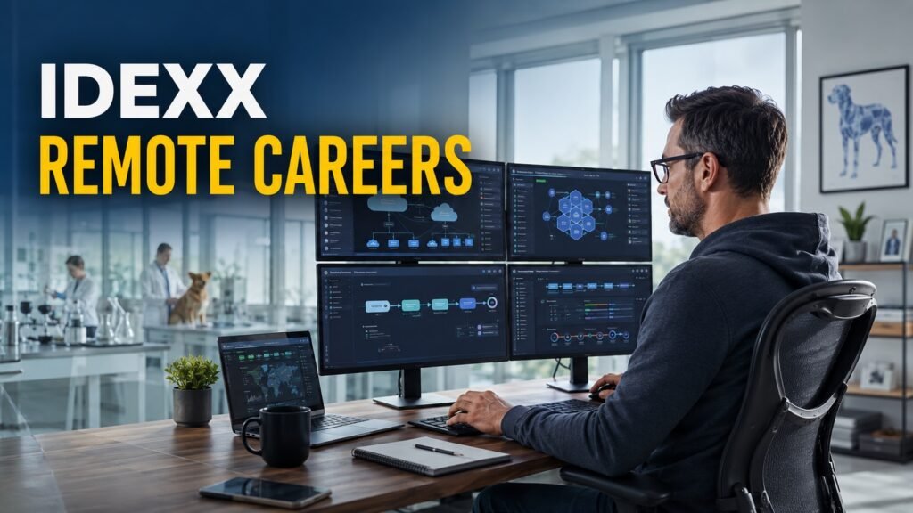 IDEXX Remote Jobs and DevOps Careers 2026: Roles, Pay and How to Apply Professional DevOps engineer working remotely for an IDEXX remote careers and technology jobs guide.