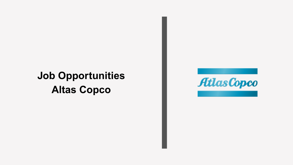 Job Opportunities Atlas Copco