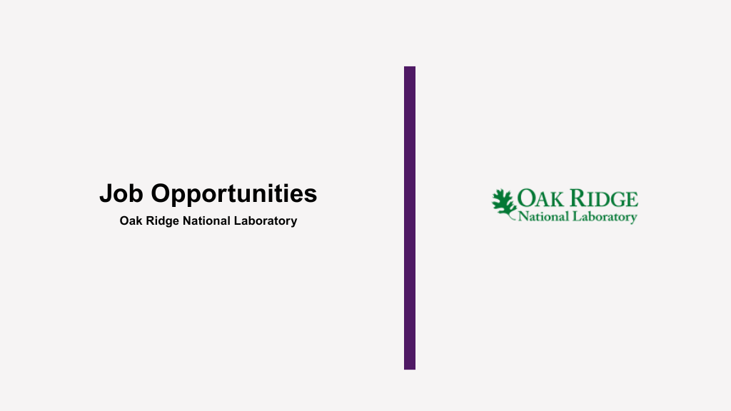Enterprise IT Program Manager at Oak Ridge National Laboratory Job opportunities at Oak Ridge National Laboratory