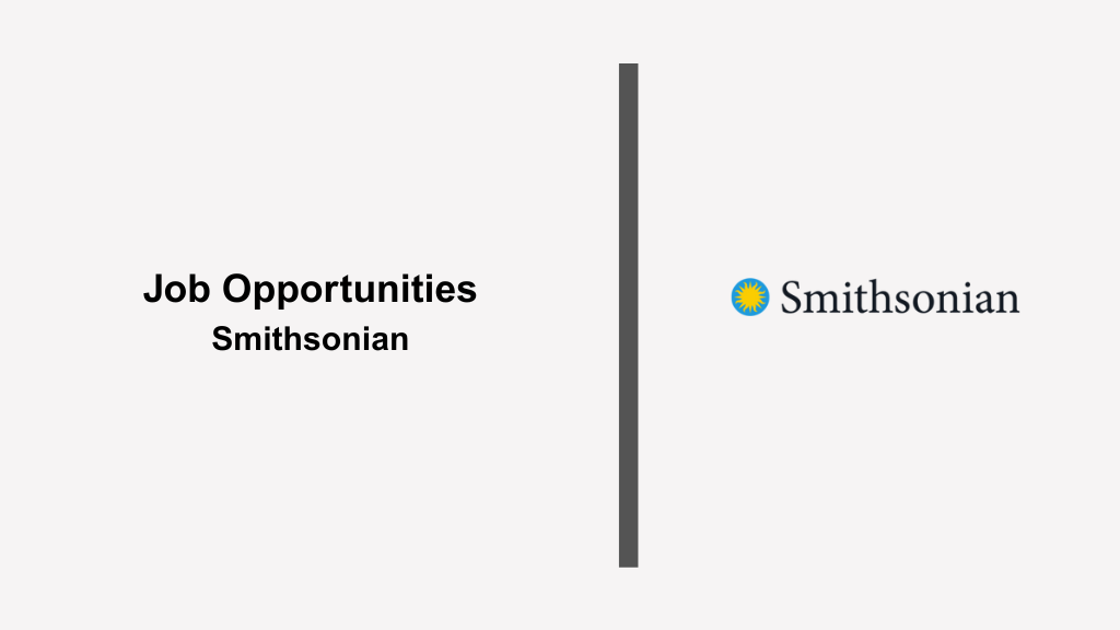 Deputy Director of Sponsored Projects at the Smithsonian Institution in Washington, DC Job opportunities at Smithsonian
