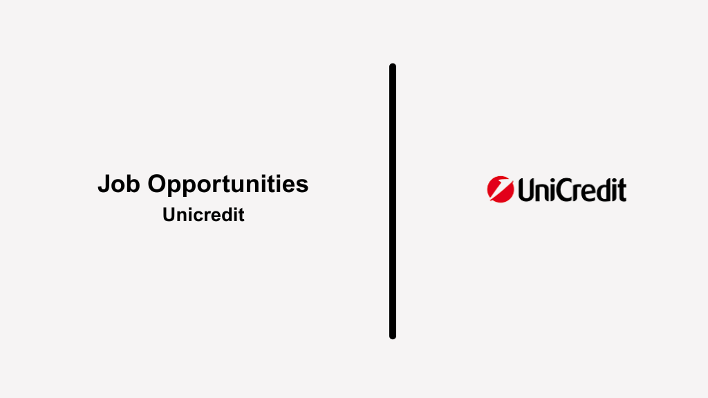 European job opportunities at Unicredit