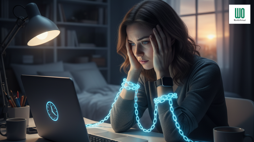 Drowning in Digital? Unmasking Remote Work Burnout and Your Escape Plan Remote work burnout-featured image