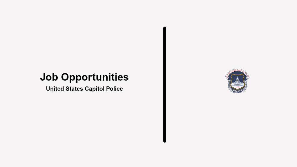 Government job opportunities at USCP