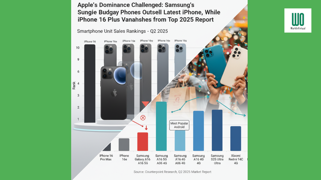 Image Samsung budget phones outsell iPhone Comparison of Samsung budget phones with iPhones as Android outsells iOS