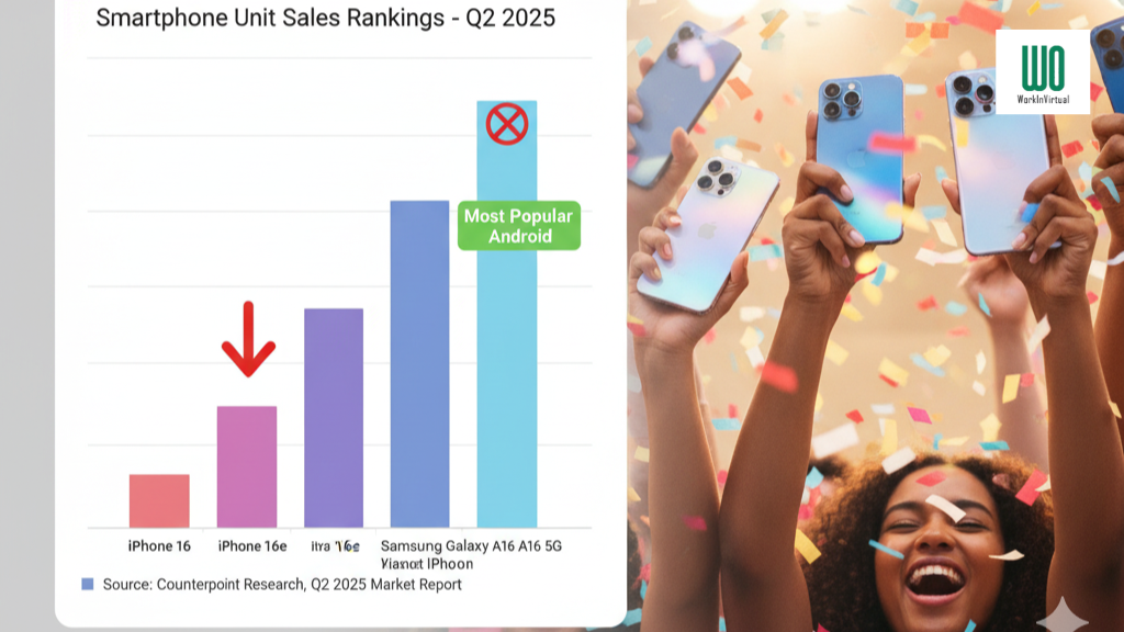 Apple's Dominance Challenged: Samsung's Budget Phones Outsell Latest iPhone in Stinging Q2 2025 Report Featured image of Samsung budget phones outsell iPhone recently in 2025