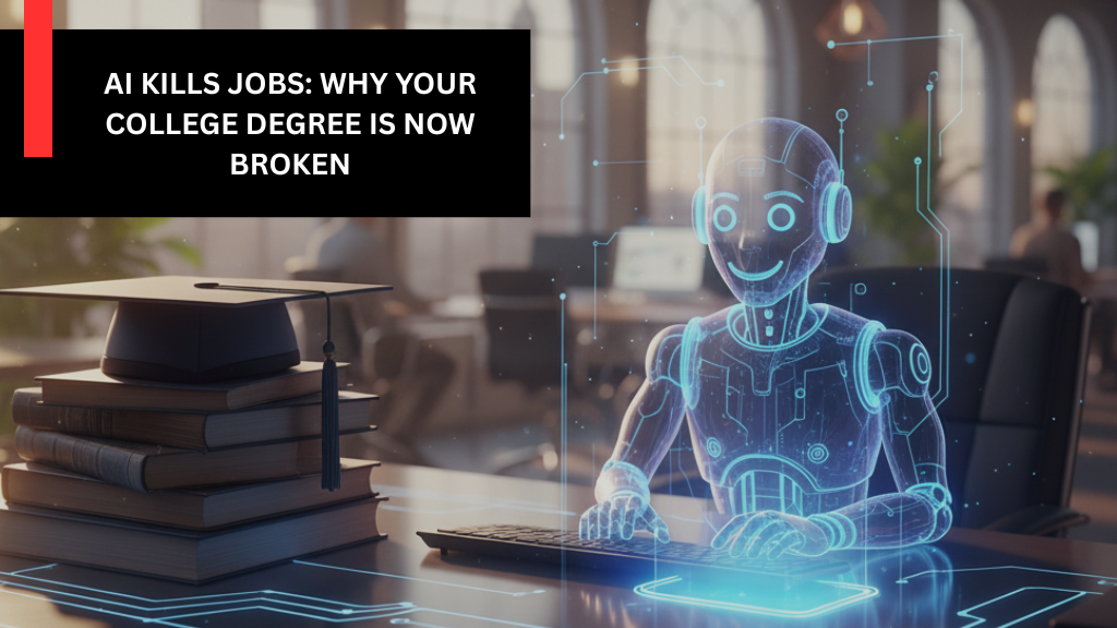 AI Kills Entry-Level Jobs: Why Your Degree Is Broken AI bot is doing most of the jobs which indicates that college degree is now secondary in terms of value