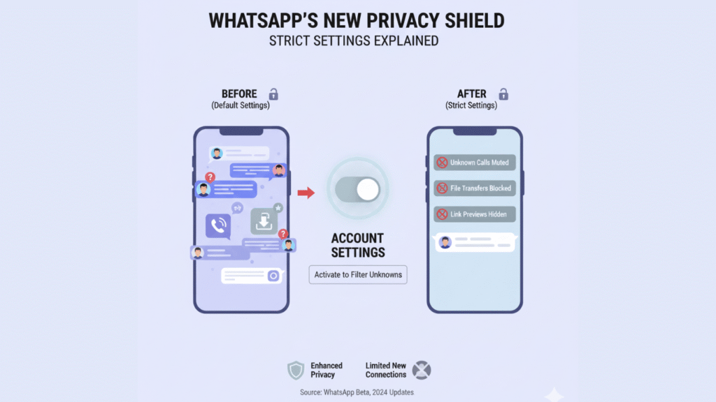 Infographic of WhatsApp's New Privacy Shield