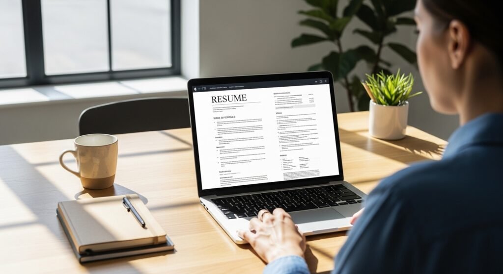 ATS friendly resume example for remote job applications