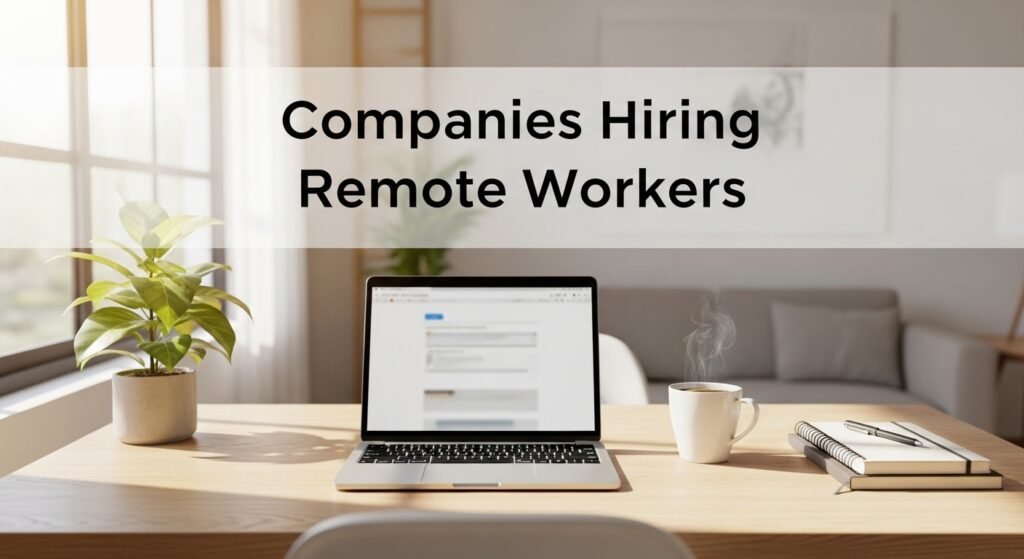 companies-hiring-remote-workers-2026 Modern home office setup representing companies hiring remote workers