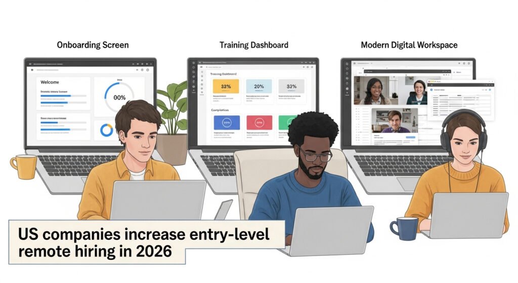 US Entry-Level Remote Hiring Sees Uptick as Companies Build Junior Talent Pipelines in 2026 US employers expanding entry-level remote job opportunities in 2026