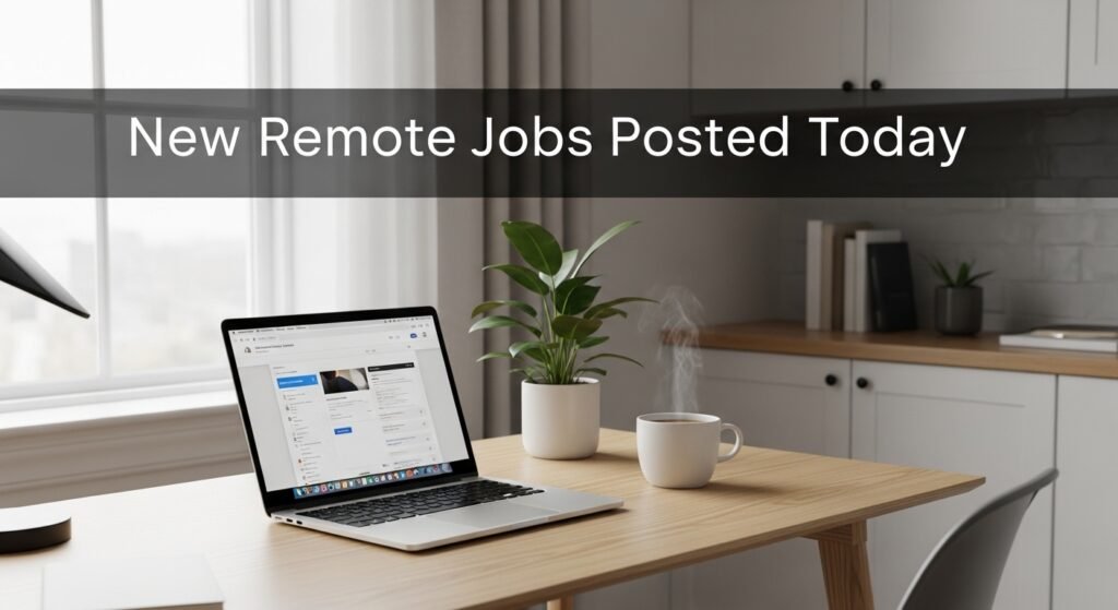 New remote jobs posted today in the United States for work from home professionals