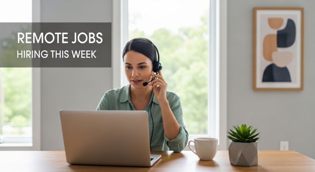 Remote customer support jobs hiring this week in the US