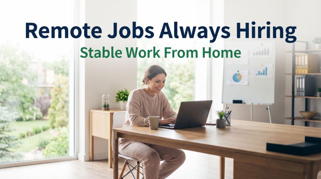 Remote work from home jobs that are always hiring