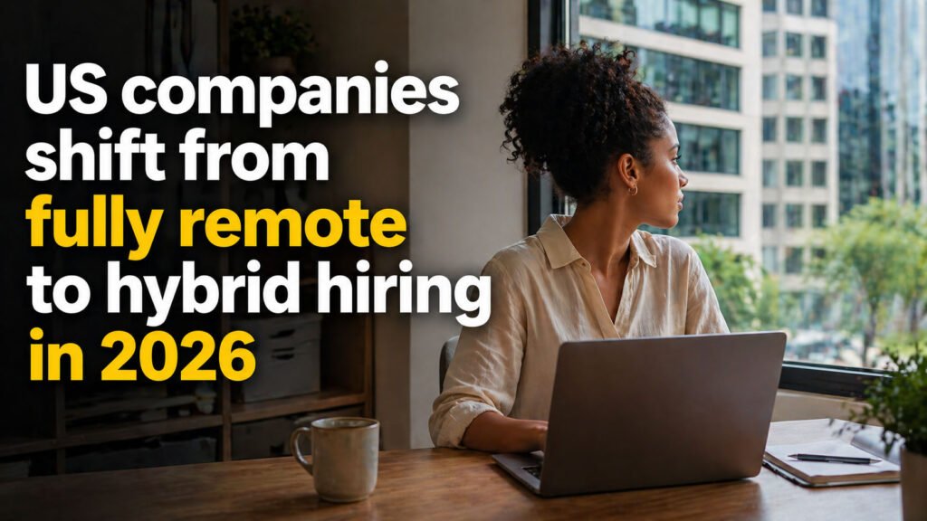 US Companies Quietly Reduce Fully Remote Roles While Expanding Hybrid Hiring in 2026 US companies reducing fully remote roles while expanding hybrid hiring in 2026