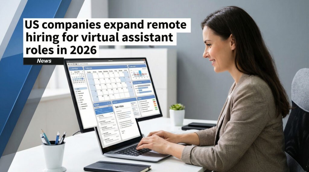 US Companies Expand Remote Hiring for Virtual Assistant Roles as Administrative Work Goes Digital US employers increasing remote hiring for virtual assistant and administrative roles in 2026