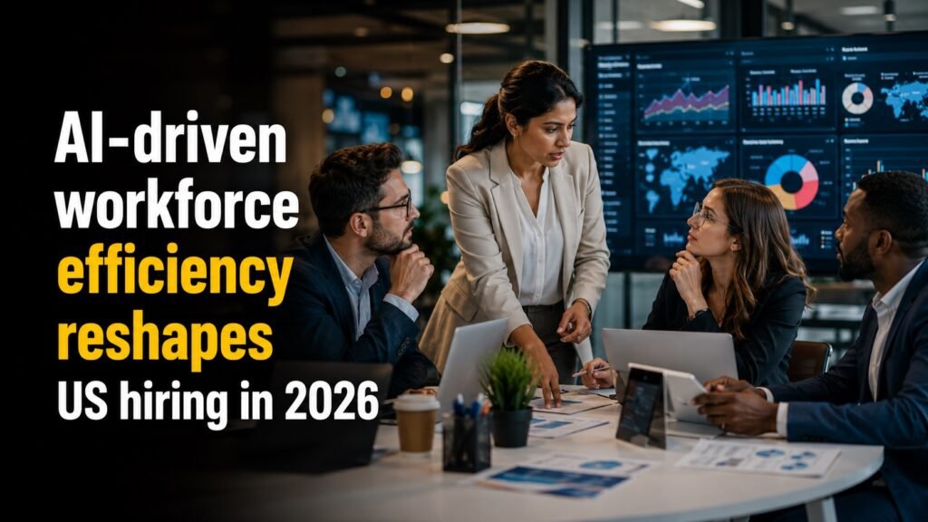 AI-Driven Workforce Efficiency Continues Reshaping US Hiring Strategies in 2026 US companies shift toward AI-driven workforce efficiency and productivity-focused hiring in 2026