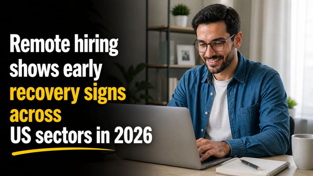 US remote job market showing early recovery signs in technology and service sectors in 2026