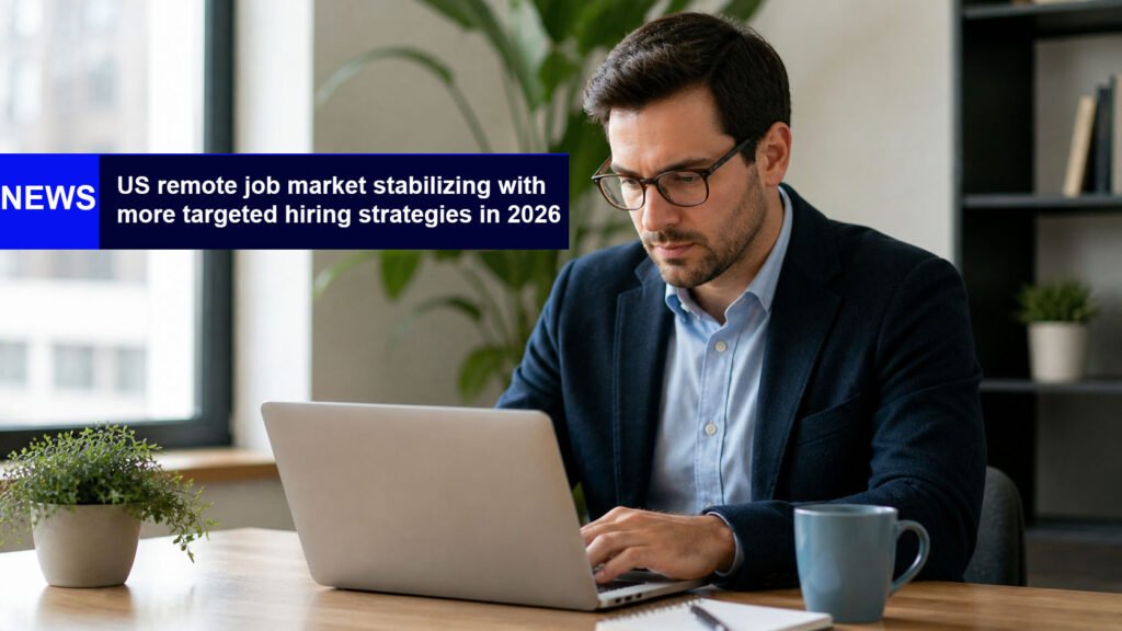 US Remote Job Growth Stabilizes in 2026 as Employers Focus on Fewer but More Targeted Hires US remote job market stabilizing with more targeted hiring strategies in 2026