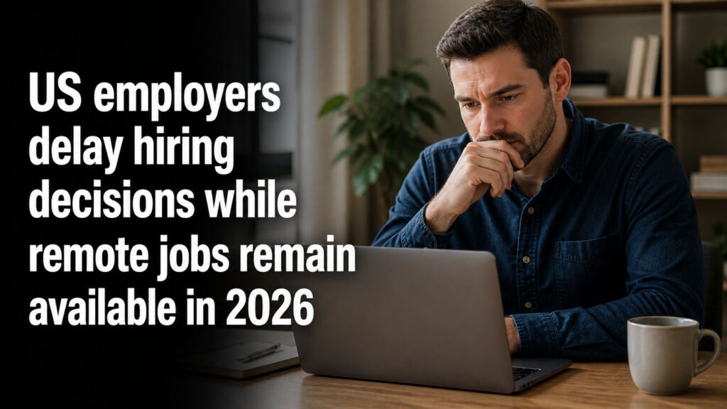 US companies delaying hiring decisions while maintaining remote job openings in 2026