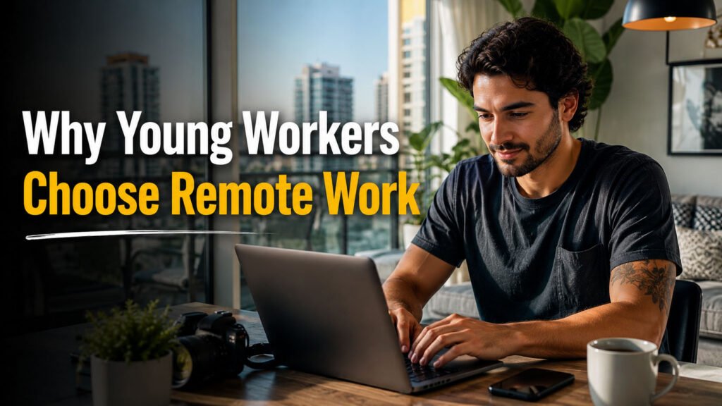 Young professionals choosing remote work careers in 2026