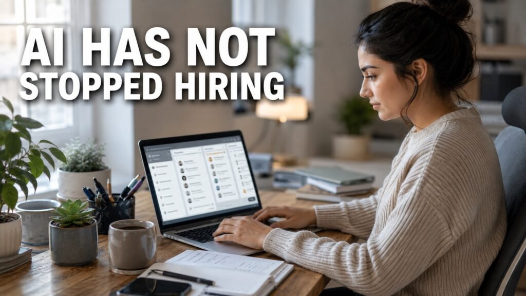 Remote job seeker using AI tools to improve applications and prepare for remote hiring opportunities.