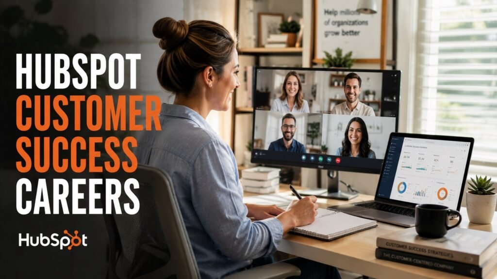 Remote customer success manager working with business clients in a modern SaaS career setting