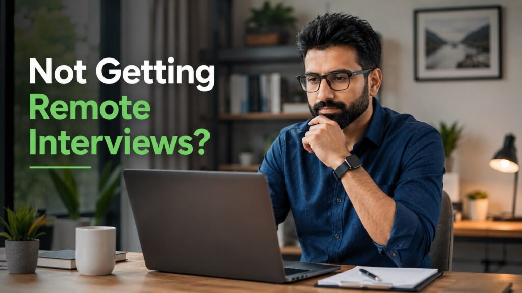 Remote job seeker looking for ways to improve interview opportunities.