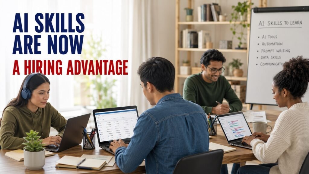 Entry-level remote job seekers developing practical AI, customer support, project coordination, and digital workplace skills.