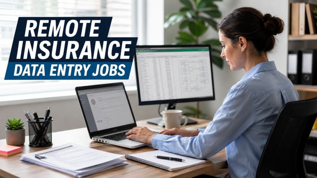 Job seeker applying for remote insurance data entry, claims support and administrative jobs.